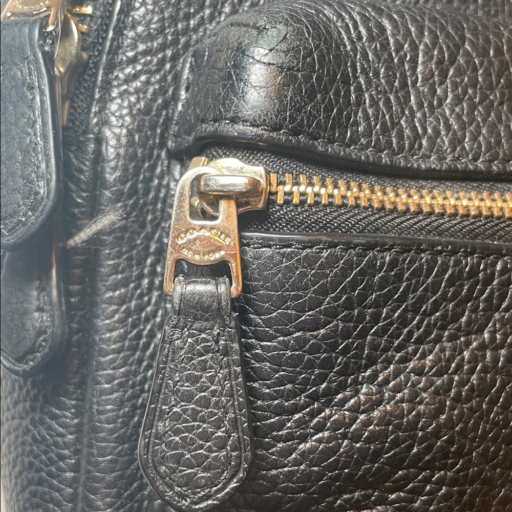 Coach Black Leather Backpack - Picture 3 of 11